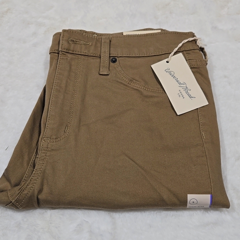 Universal Thread Goods Co. High-rise fitted tansmooths and scults pants size 8